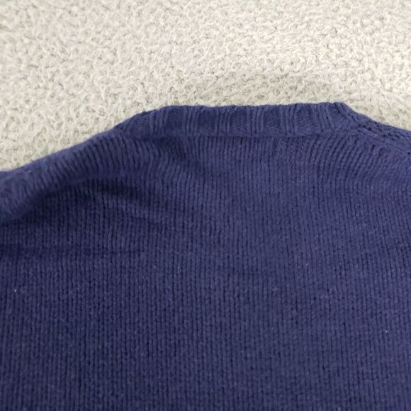 Banana Republic Sweater Womens Extra Large Blue Cable Knit XL Cashmere Wool - Picture 11 of 12